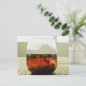 Glas Chinese thee Briefkaart (Staand voorkant)