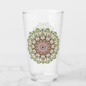 Glas Cup bloem mandala ontwerp (Voorkant)