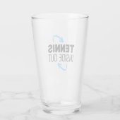 Glas Cup Tennis Binnenstebuiten (Achterkant)