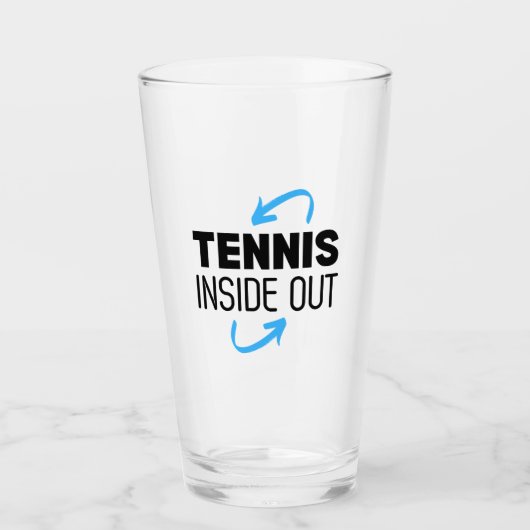 Glas Cup Tennis Binnenstebuiten (Voorkant)