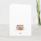 glas, de Wensen van de Verjaardag Kaart (Achterkant)