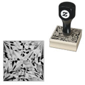 Glas Diamant 2"x 2"Rubberzegel Rubberstempel (Gestempeld)