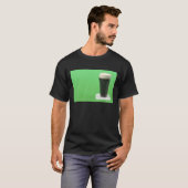 Glas donker bier t-shirt (Voorkant volledig)