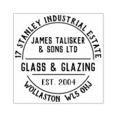 Glas- en glasrubberstempel rubberstempel (Afrduk)