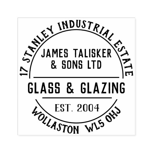 Glas- en glasrubberstempel rubberstempel (Afrduk)