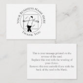 Glas en Glazen Hartelijk dank Notitiekaartje (Voorkant / Achterkant)