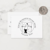 Glas en Glazen Hartelijk dank Notitiekaartje (Voorkant / Achterkant in situ)