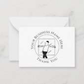 Glas en Glazen Hartelijk dank Notitiekaartje (Voorkant)