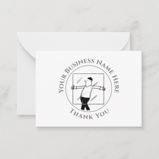 Glas en Glazen Hartelijk dank Notitiekaartje (Voorkant)