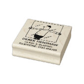 Glas- en glazenmakerswerk. glasfabricage rubberstempel (Stempel)