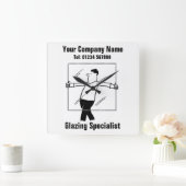 Glas en Glazing Business Kantoor Wall Clock Vierkante Klok (Huis)