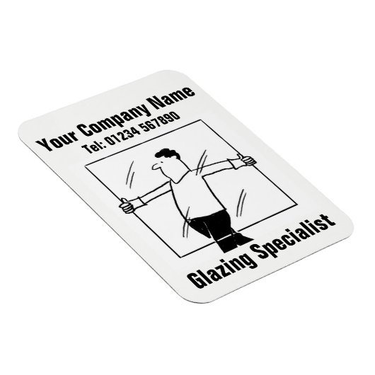 Glas- en GlazingsCartoon Magneet (Rechterzijde)