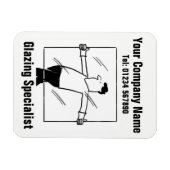 Glas- en GlazingsCartoon Magneet (Horizontaal)