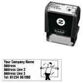 Glas- en glazuurvensterreparaties  zelfinktende stempel (In situ)