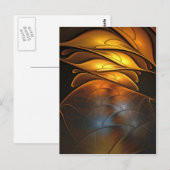 Glas en goud briefkaart (Voorkant / Achterkant)