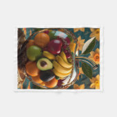 Glas Fruit Appel Kom Dekbed Fleece Deken (Voorkant (Horizontaal))