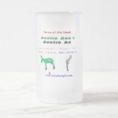 glas - geen laarzen matglas bierpul (Center)