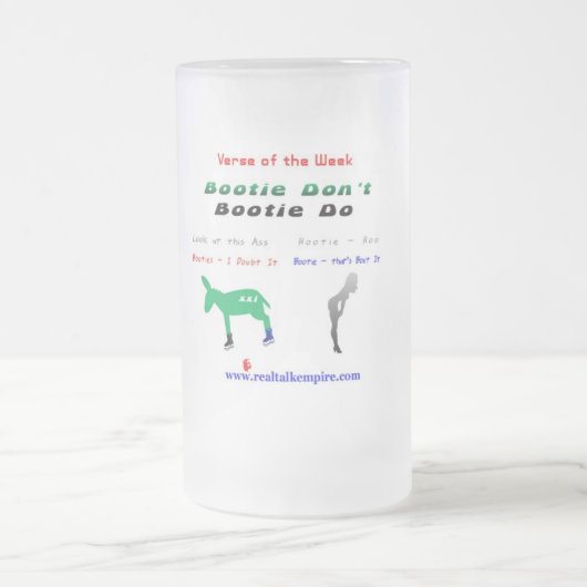 glas - geen laarzen matglas bierpul (Center)