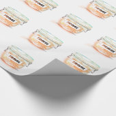 Glas geld reizen pot cadeaupapier (Hoek)
