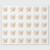 Glas geld reizen pot cadeaupapier (Vlak)