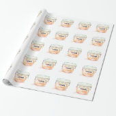Glas geld reizen pot cadeaupapier (Uitgerold)