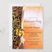 Glas-goudzwaluwen, hoge hakken, Pensioenpartij Kaart (Voorkant)