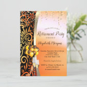 Glas-goudzwaluwen, hoge hakken, Pensioenpartij Kaart (Staand voorkant)