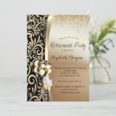 Glas-goudzwaluwen, hoge hakken, Pensioenpartij Kaart (Staand voorkant)