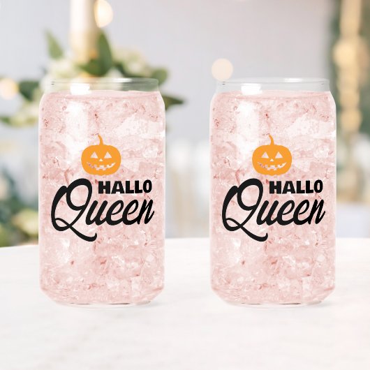 Glas "Hallo Queen" - Halloween Chic-verzameling (Insitu (Huwelijk))