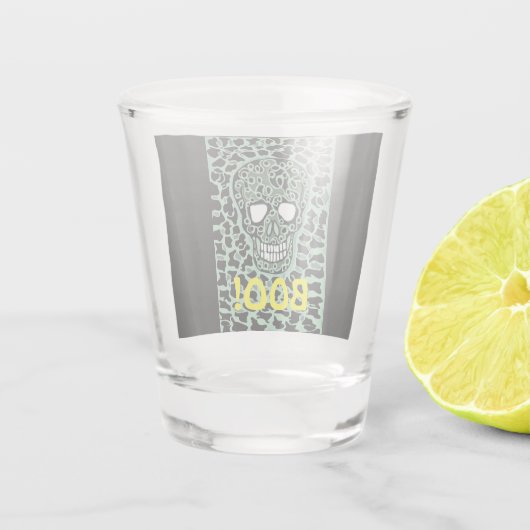 Glas Halloween stijl. (Achterkant)