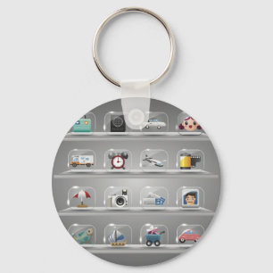 Glas Iconen1 Sleutelhanger