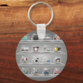 Glas Iconen1 Sleutelhanger (Voorkant)