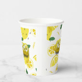 Glas In Acrylica-elqares-Citron Papieren Bekers (Rechts)