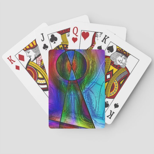 GLAS IN LOOD 1 SPEELKAARTEN (Achterkant)