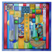 GLAS IN LOOD 1 TEGELTJE (Voorkant)