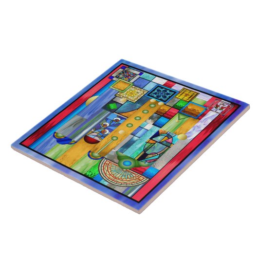 GLAS IN LOOD 1 TEGELTJE (Zijkant)