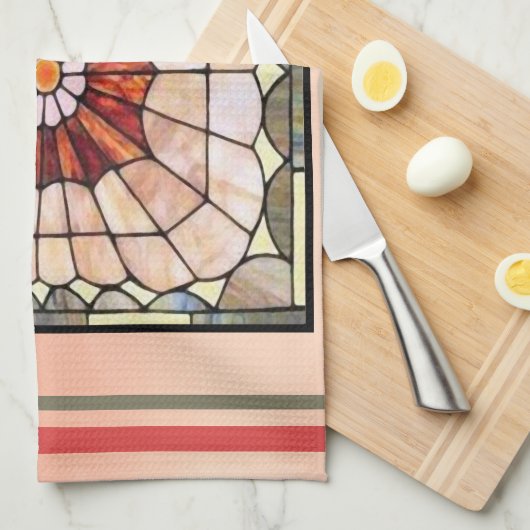 Glas in lood 2 theedoek (Quarter Fold)