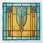 GLAS IN LOOD 3 GLAZEN ONDERZETTER (Voorkant)