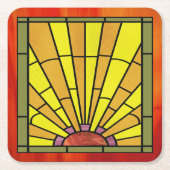 GLAS IN LOOD 3 KARTONNEN ONDERZETTERS (Voorkant)