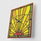 GLAS IN LOOD 3 VIERKANTE KLOK (Hoek)