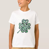 Glas in lood 4-Leaf Clover T-Shirt (Voorkant)
