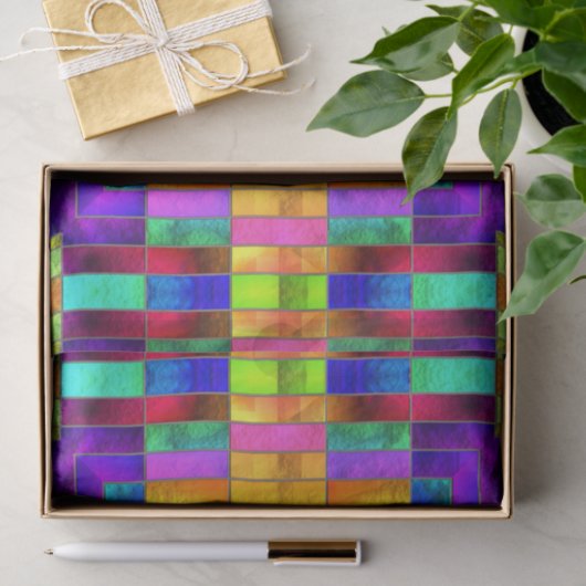 Glas in lood 7 tissuepapier (Geschenk)