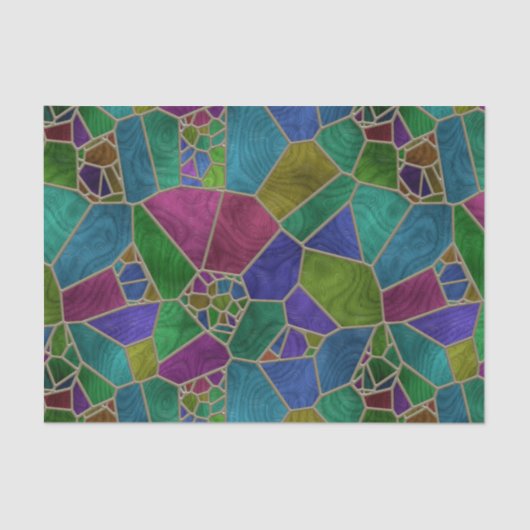 Glas in lood 9 tissuepapier (Voorkant)