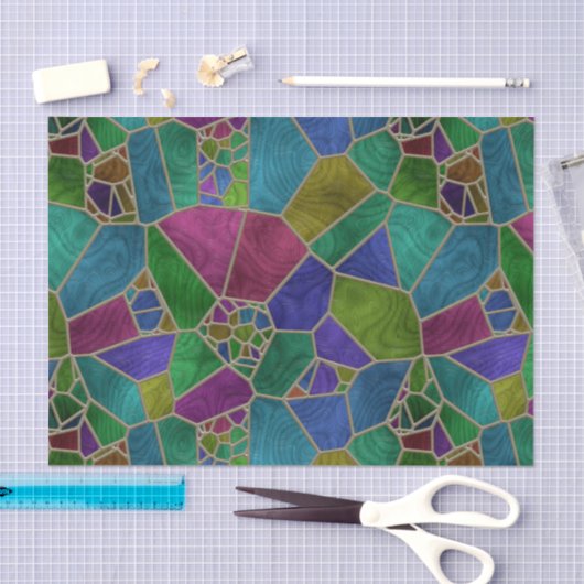 Glas in lood 9 tissuepapier (Craft)