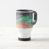 Glas-in-lood Abalone Schelp Abstract Mozaïek Reisbeker (Voorkant rechts)