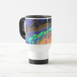 Glas-in-lood Abalone Schelp Abstract Mozaïek Reisbeker