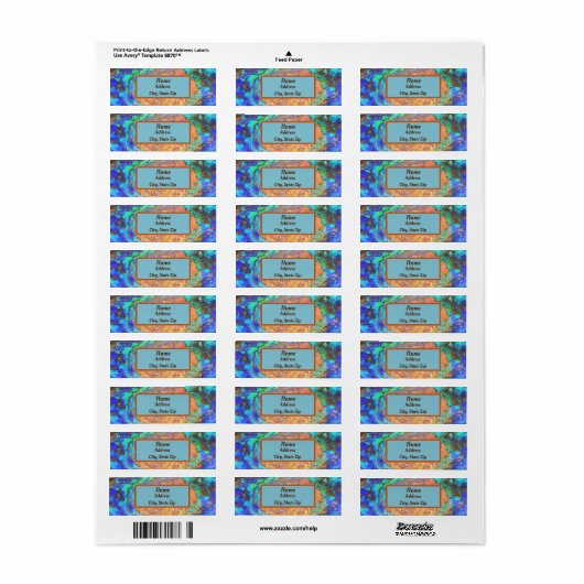 Glas in lood Abalone Shell Abstracte mozaïek Etiket (Full Sheet)