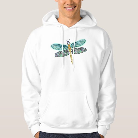 Glas in lood & Abalone Shell Dragonfly Hoodie (Voorkant)