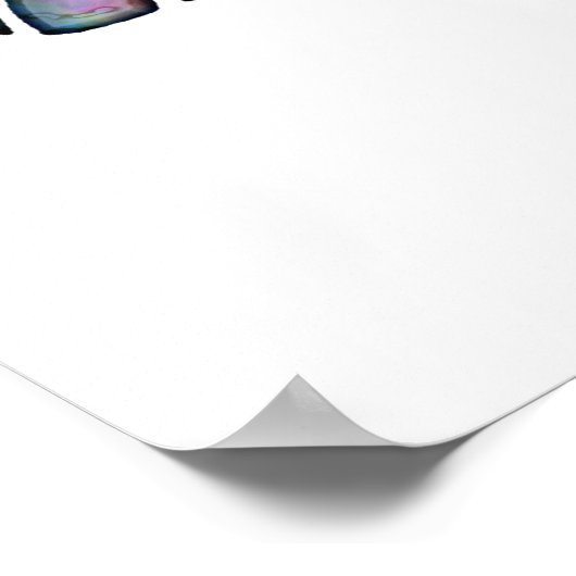 Glas in lood & Abalone Shell Dragonfly Poster (Hoek)