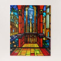 Glas in lood Abbey Digital Art